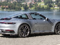 2020, Porsche 911 Targa, Srebrne