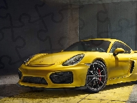 2015, Porsche Cayman GT4, Żółte