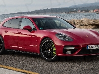 2017, Porsche Panamera Turbo, Czerwone