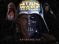 napis, Hayden Christensen, gwiazdy, Star Wars Episode 3, maska, Natalie Portman