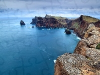 Półwysep Świętego Wawrzyńca, Klif, Portugalia, Wyspa Madera, Morze