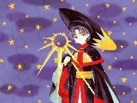 postać, Cardcaptor Sakura, gwiazdy, płaszcz