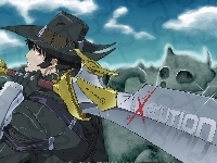 postać, Gun X Sword, miecz, kapelusz