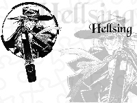 pistolet, postać, Hellsing