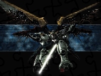 postać, Gundam Wing, robot, skrzydła