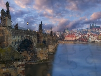 Most Karola, Czechy, Praga, Rzeka Wełtawa