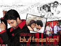 Priyanka Chopra, Bluffmaster, Abhishek Bachchan, napisy