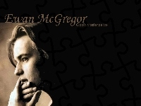 profil twarzy, Ewan McGregor, ręce