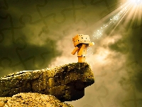 Danbo, Promienie, Skała, Rozmycie, Słońca
