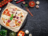 Przyprawy, Pomidory, Pizza