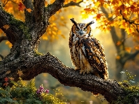 Konar, Sowa uszata, Ptak