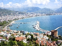 Antalya, Wybrzeże, Turcja, Zdjęcie miasta, Z lotu ptaka