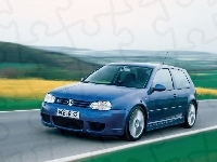 R32 , Volkswagen Golf 4, Niebieski