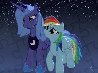 Rainbow Dash, My Little Pony, Luna
