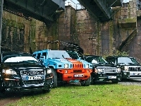 Range Rover, Audi, Hummer, Jeep
