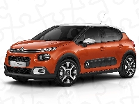 2016, Citroen C3, Rdzawy