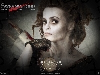 wałek, rękawica, Sweeney Todd, Helena Bonham Carter, krew