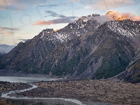 Nowa Zelandia, Rzeka, Południowa Wyspa, Góry, Tasman River