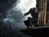 Robot, Budynek, Dishonored, Mężczyzna, Okno