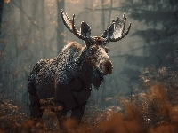 Rośliny, Las, Łoś