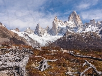 Ameryka Południowa, Góry, Patagonia, Jesień, Szczyt Fitz Roy