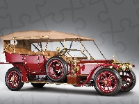 Zabytkowy, Silver, Rolls Royce, 1911, Ghost