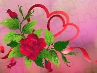 Róże, Grafika 2D, Serca
