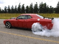 Rozgrzewanie, Dodge Challenger, Opon