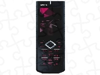 Różowe, Nokia 7900, Czarna, Klawisze