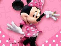 Myszka Minnie, Tło, Różowe