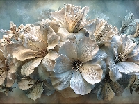 Grafika AI, Kwiaty, Rozwinięte