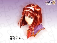 rude włosy, Sakura Wars, opaska