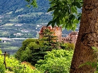 Zamek, Ruiny, Panorama