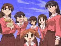 rybka, Azumanga Daioh, dziewczyny, mundurki