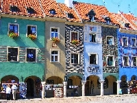 Rynek, Kamieniczki, Stary, Poznań