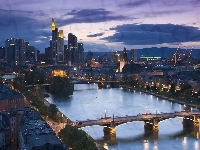 Rzeka, Frankfurt, Most, Miasto