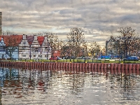 Gdańsk, Rzeka, Motława, HDR, Budynki