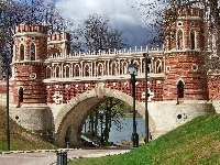 Rzeka, Rosja, Zabytkowy, Most, St. Petersburg