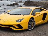 Żółte, Lamborghini Aventador S