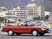 Saab 900, Czerwony, Kabriolet