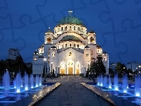 Saint Sava, Serbia, Świątynia, Fontanny, Belgrad