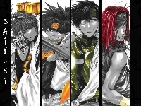 cztery, Saiyuki, postacie