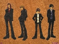 garnitur, ludzie, Saiyuki