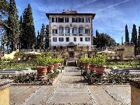 Salviatino, Florencja, Hotel, Ogród