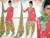 Salwar, Makijaż, Kobieta, Strój, Kameez