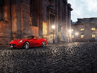 Czerwony, Samochód, Sportowy, California, Ferrari