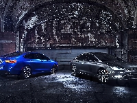 Niebieski, Samochody, Chrysler 200C, Czarny