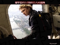 Stormbreaker, samolot, Alex Pettyfer, miasto, skoczek