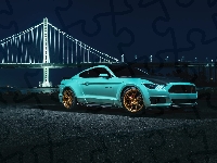 Golden Gate Bridge, Tiffany Blue, Ford Mustang EcoBoost, 2015, San Francisco, Most