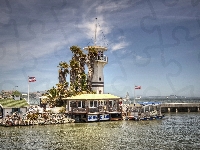 Molo, Island, Forbes, San Francisco, Restauracja, Morze